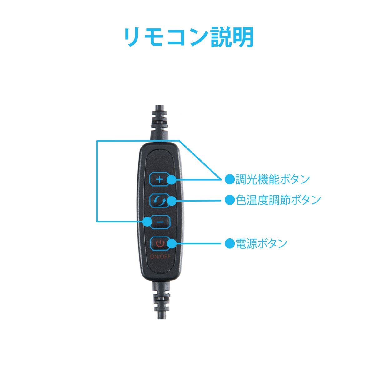 USB LEDリングライト クリップタイプ